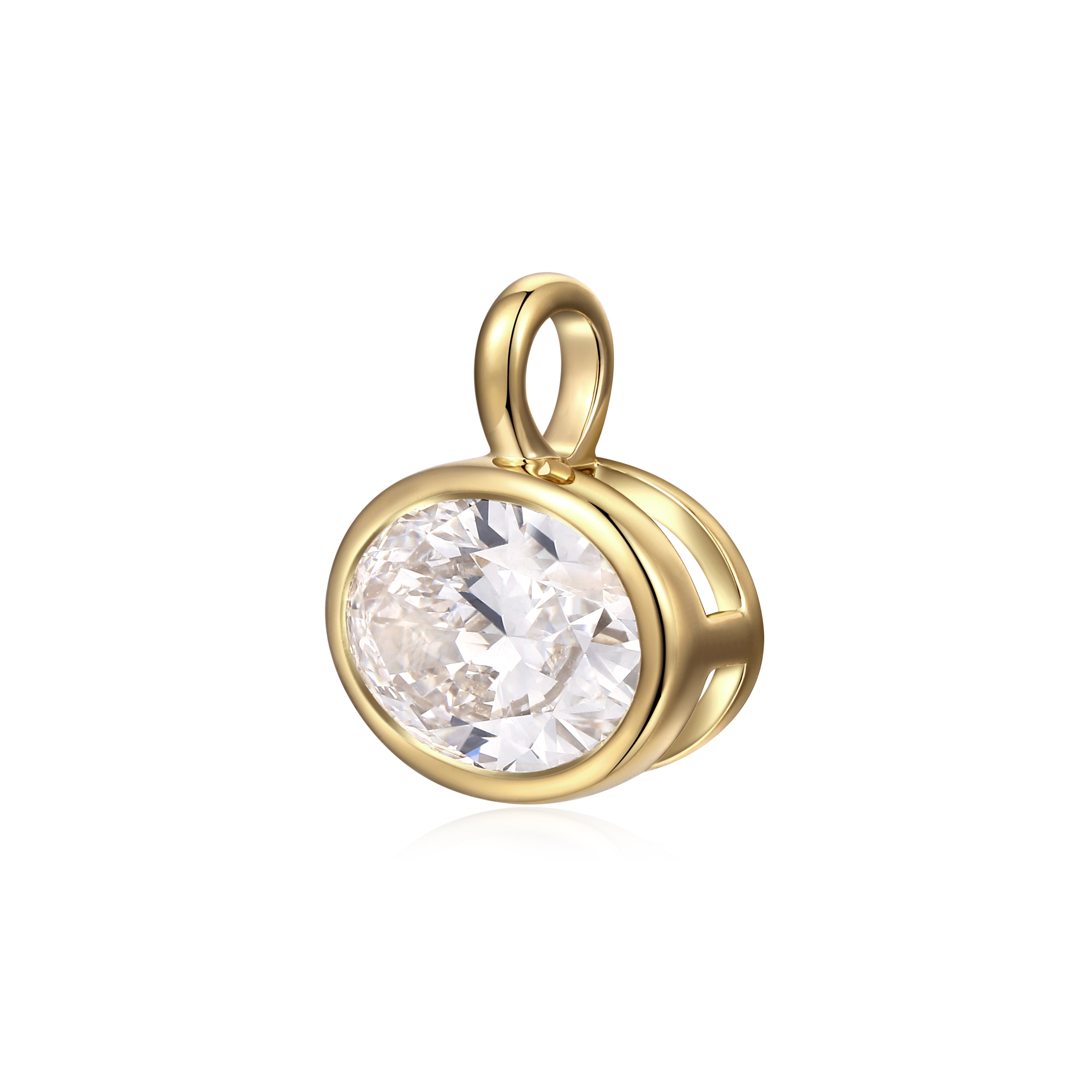 Oval Diamond Pendant
