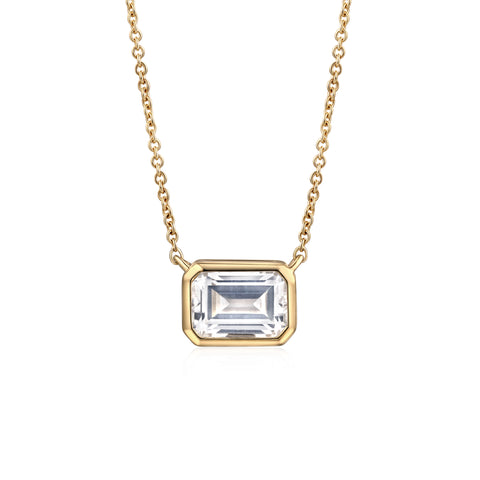 Gold Bezel Necklace