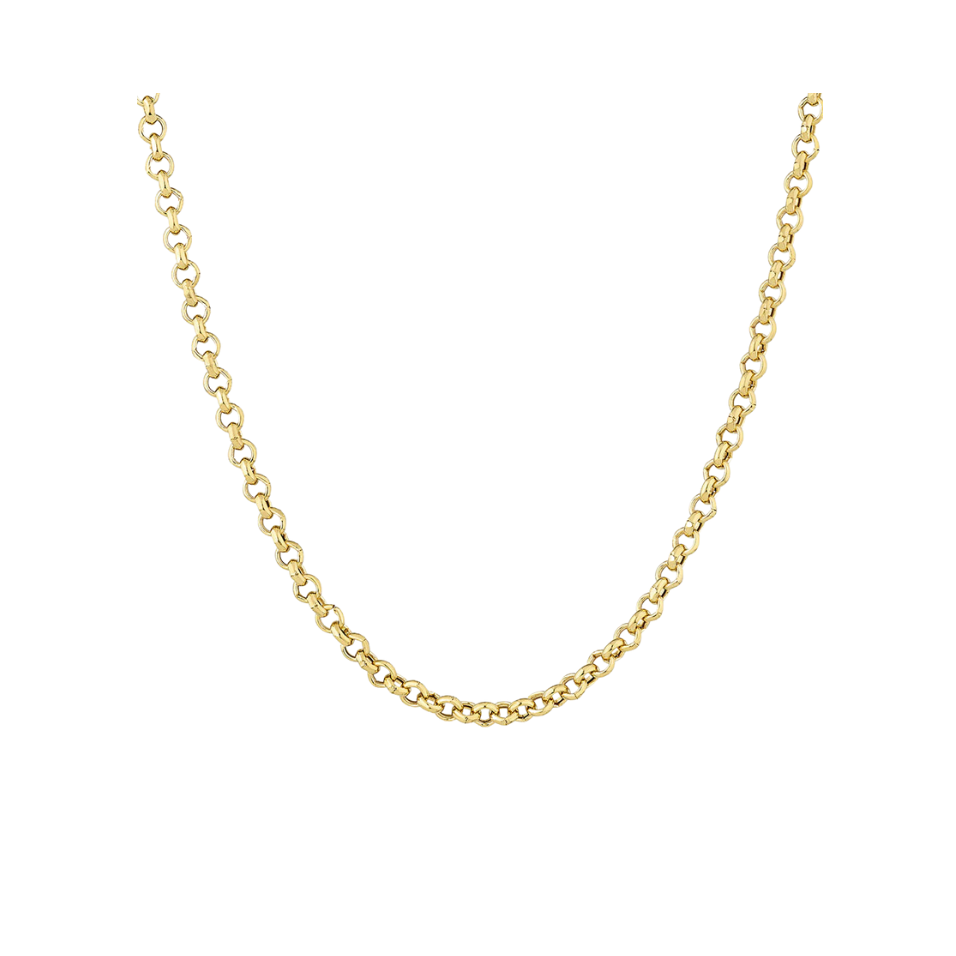 9 karat yellow gold belcher chain